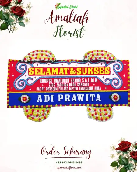 Papan Bunga Ucapan Selamat Kenali Asam Bawah